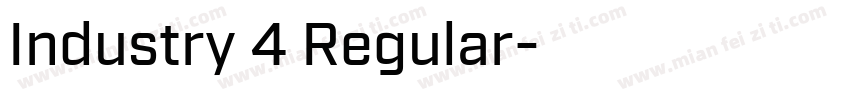 Industry 4 Regular字体转换